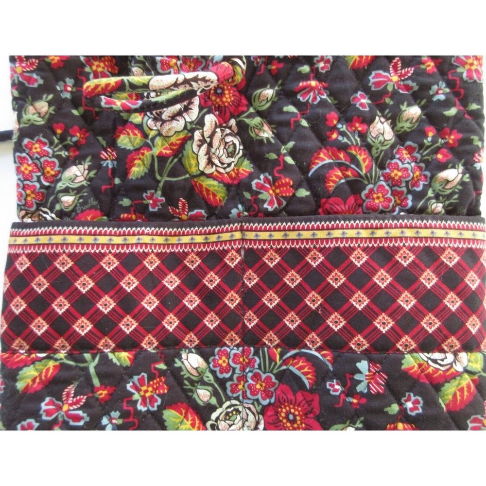 Vintage Vera Bradley ANASTASIA Floral Quilted Cotton Drawstring Backpack Bag - Picture 8 of 9